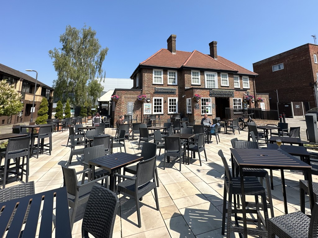 Exterior of Captain Ridley's Hunting Party Wetherspoon in Bletchley, Milton Keynes 