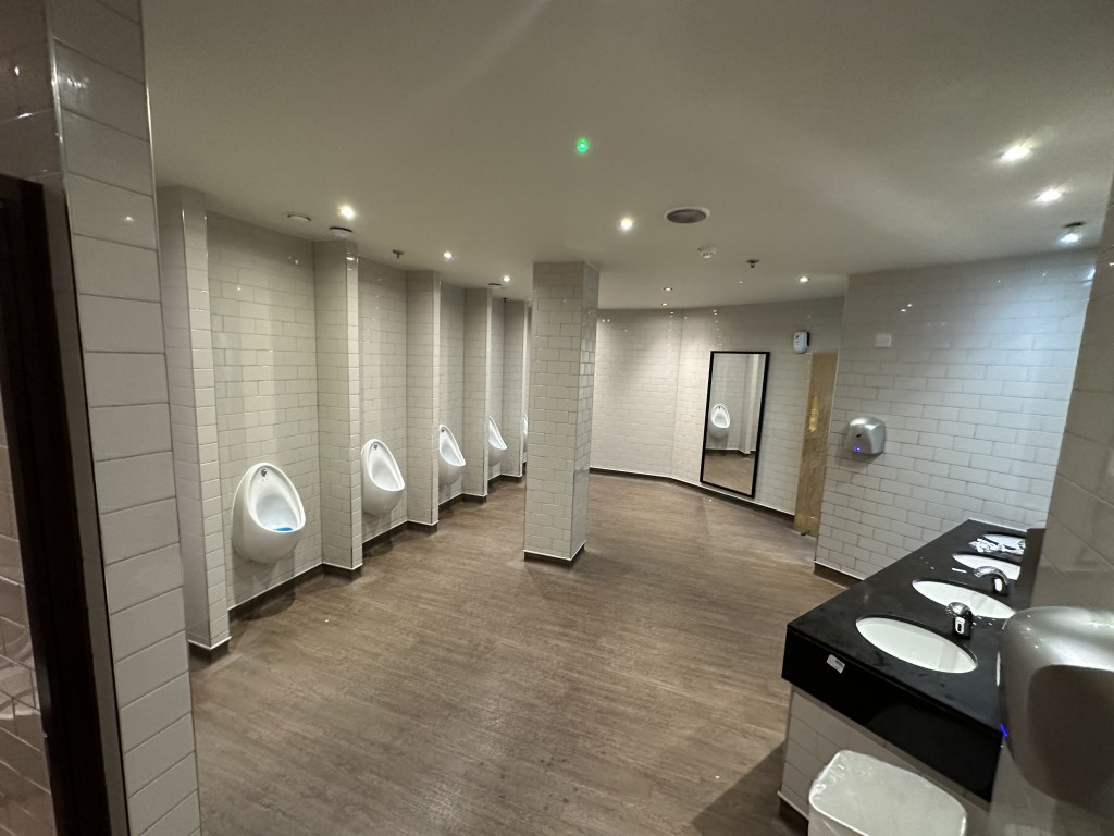 The Moon Under Water Wetherspoon in Milton Keynes men's toilets