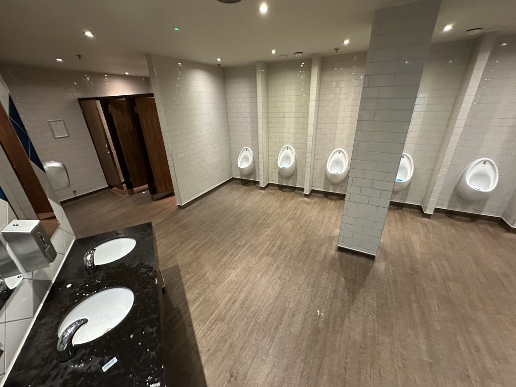 The Moon Under Water Wetherspoon in Milton Keynes men's toilets